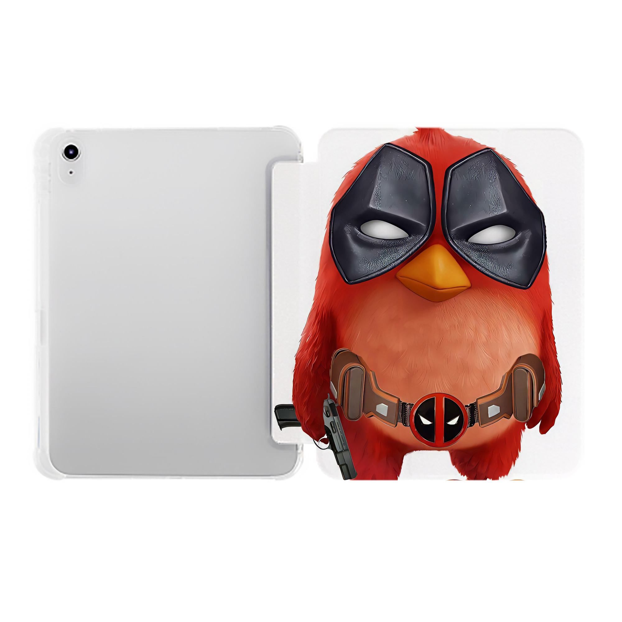 （画像用） Angry Birds アングリーバード IPad ケース ペン収納付き 三つ折りスタンド PUレザー×シリコン 対応機種9.5/10.5/10.9インチ